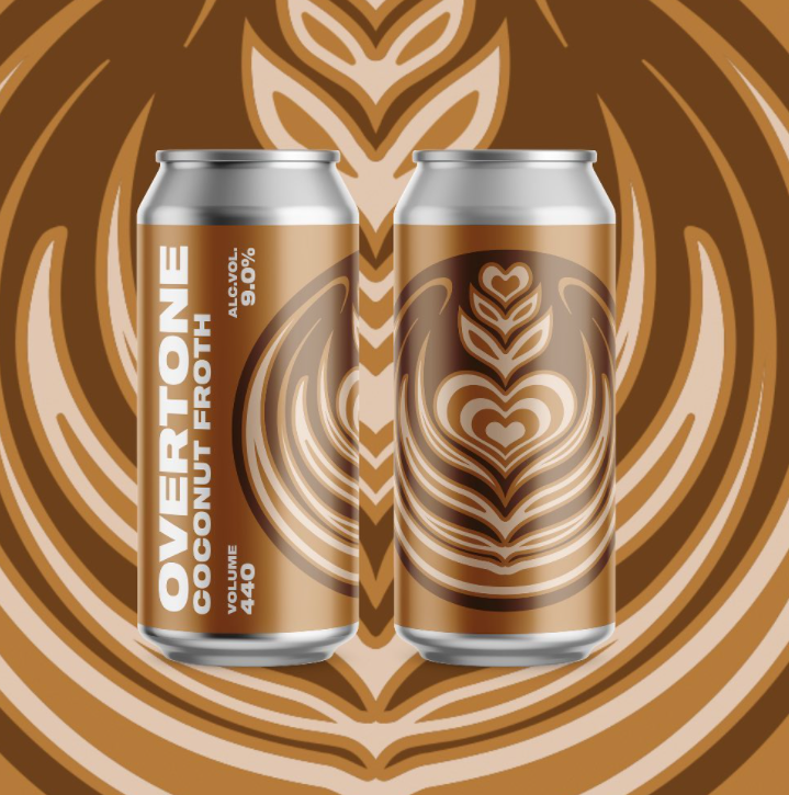 Coconut Froth - Overtone Brewing Co - Coconut Latte Stout, 9%, 440ml Can