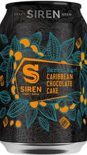 Load image into Gallery viewer, Barrel Aged Caribbean Chocolate Cake - Siren Craft Brew - Bourbon Barrel Aged Cypress Wood, Amburana Wood, Vanilla, Cacao Nibs, Cacao Husks, 8.8%, 330ml Can
