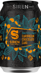Barrel Aged Caribbean Chocolate Cake - Siren Craft Brew - Bourbon Barrel Aged Cypress Wood, Amburana Wood, Vanilla, Cacao Nibs, Cacao Husks, 8.8%, 330ml Can