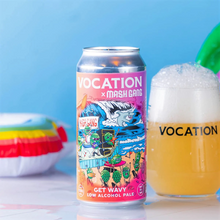 Load image into Gallery viewer, Get Wavy - Vocation Brewery X Mash Gang - Low Alcohol Pale, 0.5%, 440ml Can

