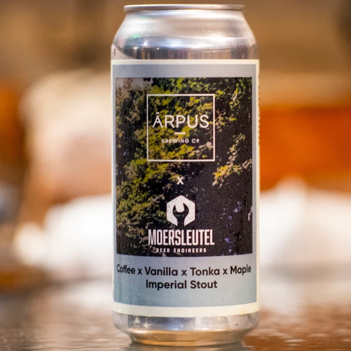 Coffee x Vanilla x Tonka x Maple Imperial Stout - Arpus Brewing Co X Moersleutel - Coffee x Vanilla x Tonka x Maple Imperial Stout, 12%, 440ml Can